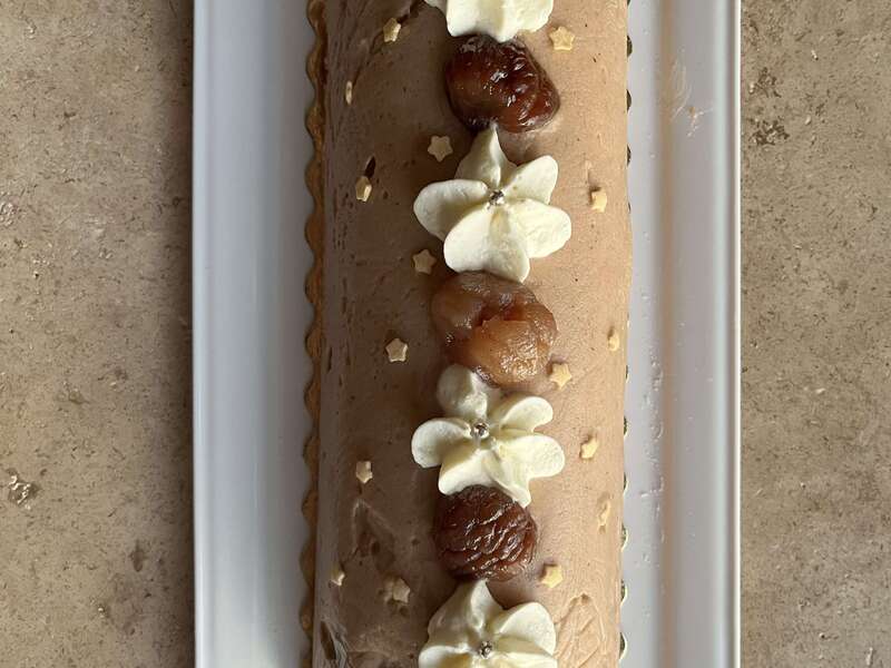 Bûche de châtaignes