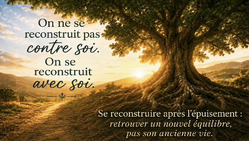 Se reconstruire après l’épuisement : pourquoi vous ne redeviendrez pas « comme avant ».