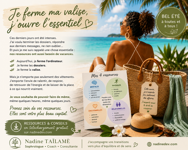 Fermer sa valise est facile… Fermer sa charge mentale l'est beaucoup moins.