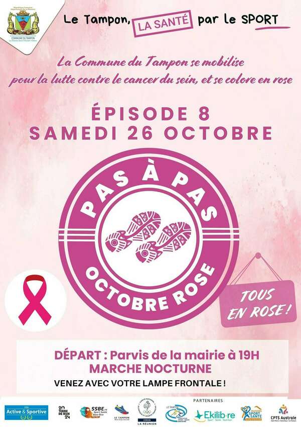 La Commune du Tampon se mobilise pour la lutte contre le cancer du sein et se colore en rose. [SAMEDI 26 OCTOBRE 2024]