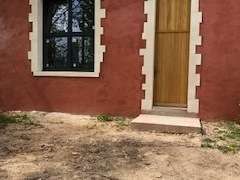 Porte en chêne fermière de 3,50 mètres de haut 40 cas épaisseur posée à St Marcouf de Île 14
