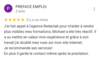 Capture d'écran d'un avis Google montrant un commentaire positif sur le délai de livraison rapide de Redaclab.