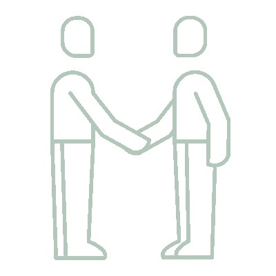 Wired outline 645 people handshake transaction hover pinch