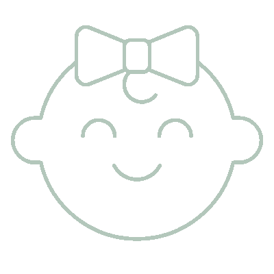 Wired outline 655 baby girl hover pinch