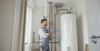 Chauffe-eau moderne installé pour remplacement à Saint-Nazaire