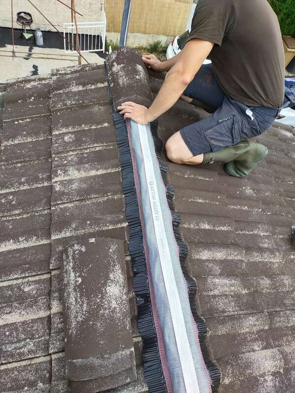 Pose de traitement anti-mousse remplacement des closoir et peinture plastifiée à Bourges (18500)