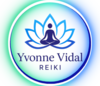 Logo méditation fleur de lotus ateliers Reiki Yvonne Vidal
