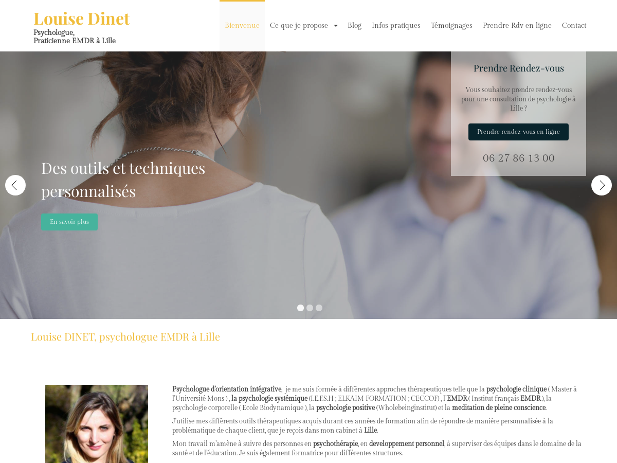 Exemple de site internet de Santé et Bien-être à Lille