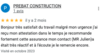 Avis Google Prebat Construction
