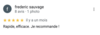avis Google de Frédéric Sauvage -  efficacité Ah couverture