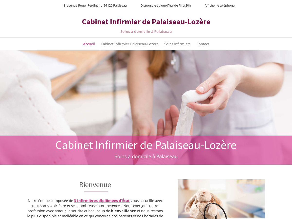 Exemple de site internet de Santé et Bien-être à Palaiseau