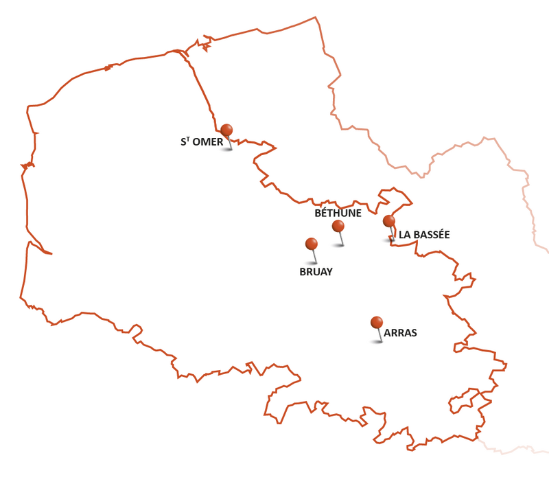 Carte du réseau CAAB - 2024