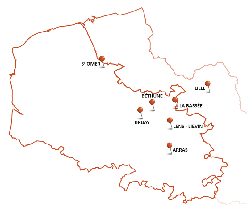 Carte du réseau CAAB - 2025