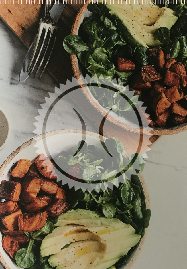 Salade avocat patates douce