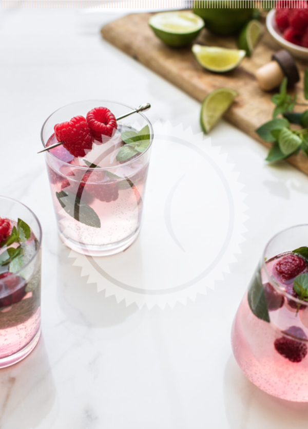 Mocktail Fizz Menthe Lime & Framboises