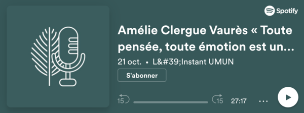 LE PODCAST D'AMÉLIE CLERGUE VAURÈS