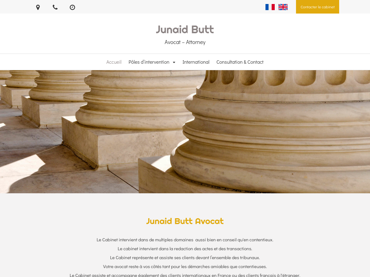 Exemple de site internet de Avocat à Paris 8