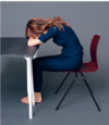 Relaxation au bureau avec posture de repos