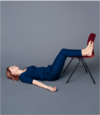 repos yoga jambes en l'air