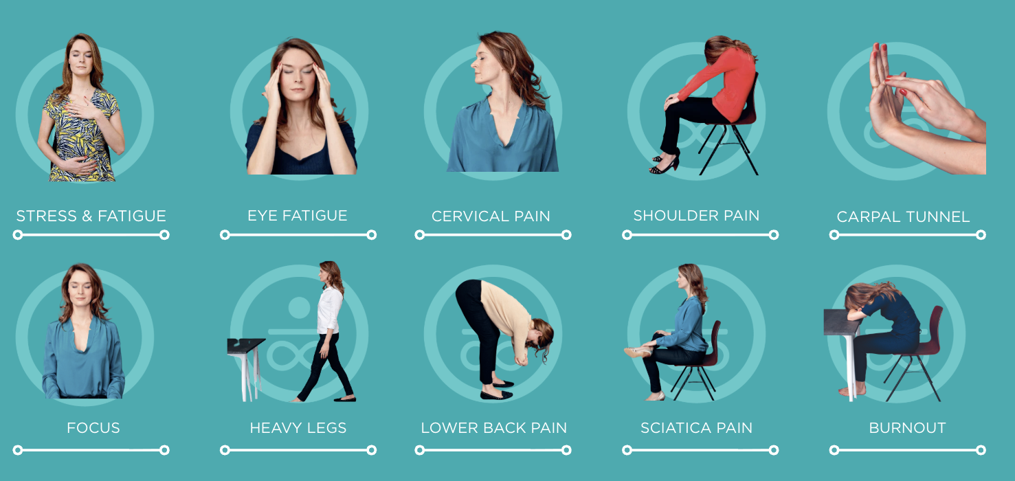 exercices pour soulager les maux du travail