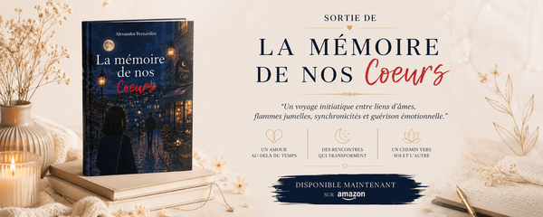 La Mémoire de Nos Cœurs : roman 2026 sur les flammes jumelles, l'attachement anxieux et évitant, les relations karmiques et la guérison émotionnelle. Disponible depuis le 29 juin