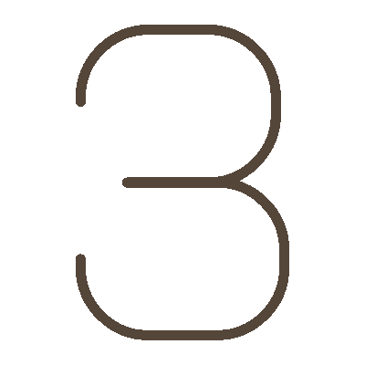 Wired outline 2433 number 3 hover draw