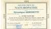 Diplôme naturopathe personnalisé cadre art déco Euro Nature