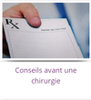 conseils avant un chirurgie