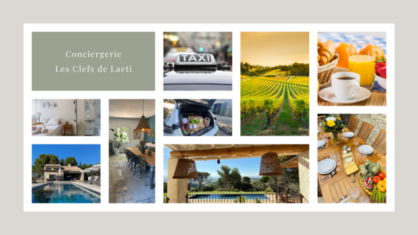 Découvrez tous les services exclusifs de la conciergerie Les Clefs de Laeti à Carpentras