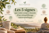 Femme contemplant paysage naturel signes déséquilibre corporel