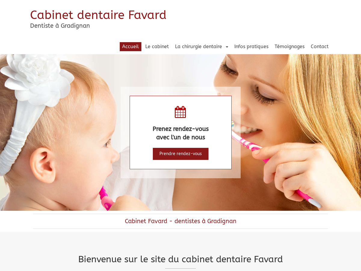 Exemple de site internet de Dentaire, Orthodontie et Prothèse dentaire à Gradignan