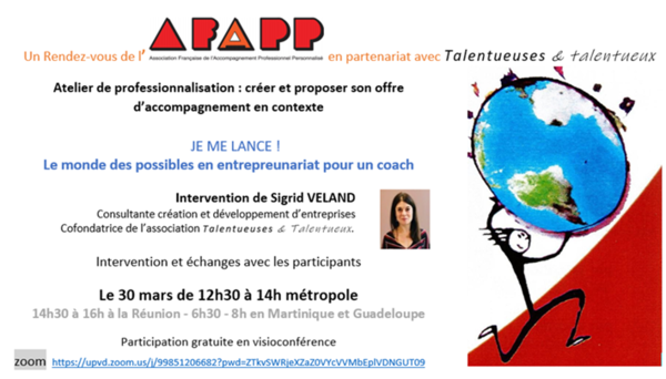 Atelier de professionnalisation : créer et proposer son offre d’accompagnement en contexte