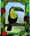 Toucan - Emaux et Tiffany - 380€ - vendu