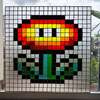 Fleur de feu - Mario Bros - Tiffany - 75 x 75 - 400 pièces - 850€