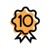 pictogramme badge numéro 10