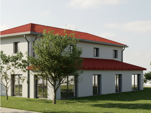 Construction : Projet maison 4 pièces sur terrain de 210 m².  Rillieux-la-Pape (69140)