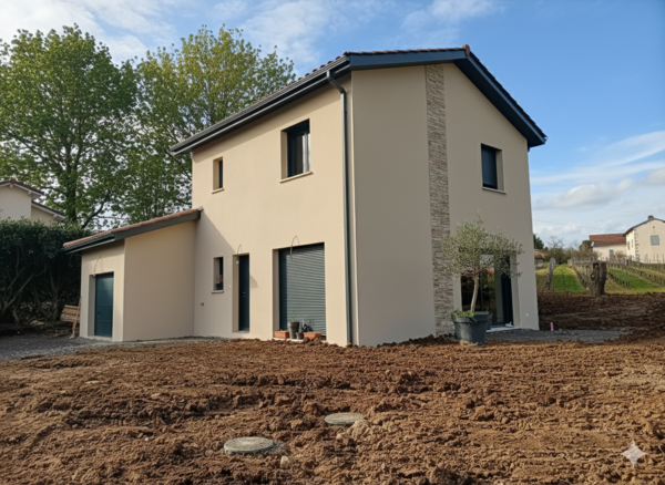 Construction villa contemporaine - Saint-Germain-Nuelles - 69210