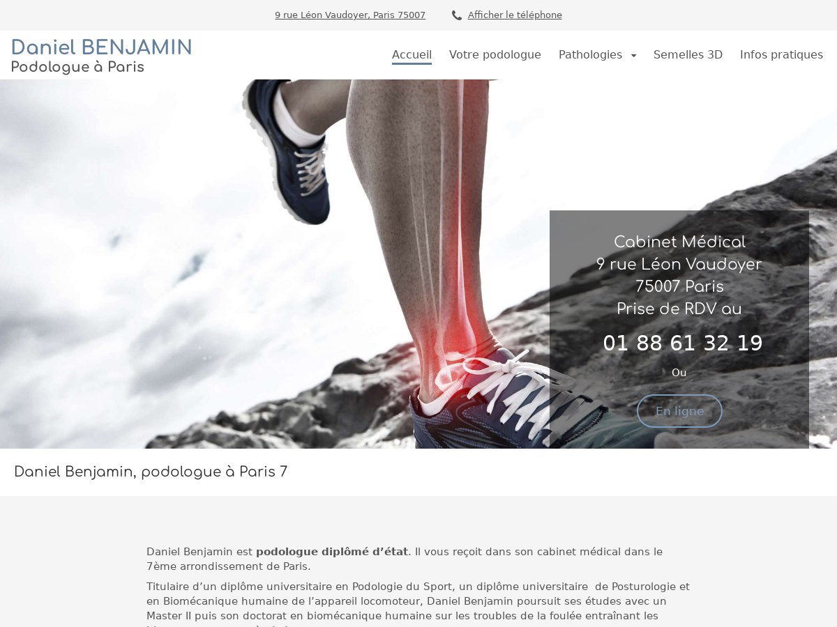 Exemple de site internet de Santé et Bien-être à Paris 7