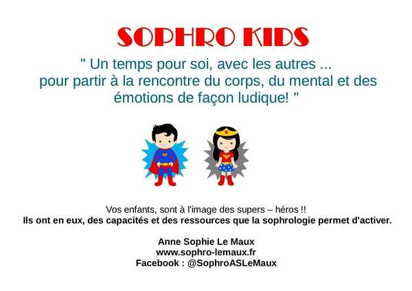 Les ateliers SOPHRO KIDS sont de retour !!