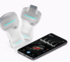 sonde échographie portable en action sur muscle