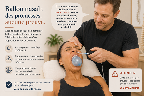 Le ballon dans le nez pour « redresser » la cloison nasale : ce que dit la science