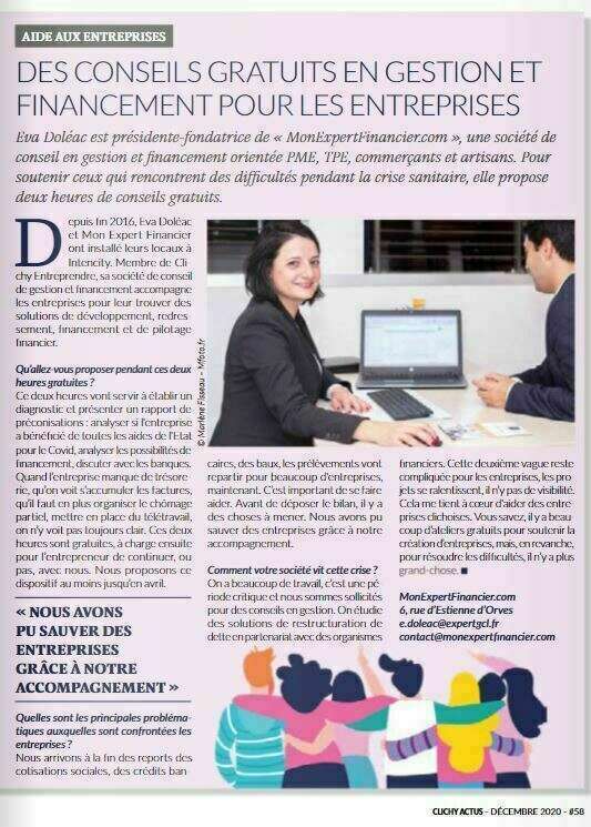 MON EXPERT FINANCIER AIDE LES ENTREPRISES EN DIFFICULTE 
