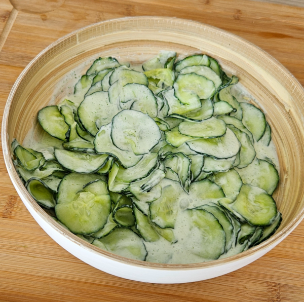 Concombre Sauce au chèvre frais légère 
