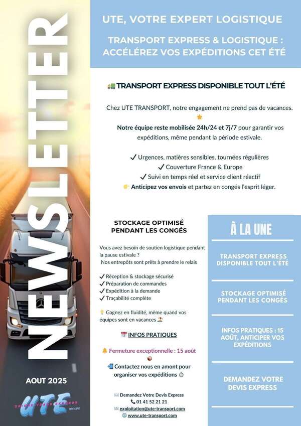 Newsletter Août 2025