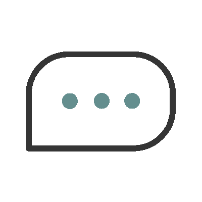 Wired outline 203 chat message hover pinch