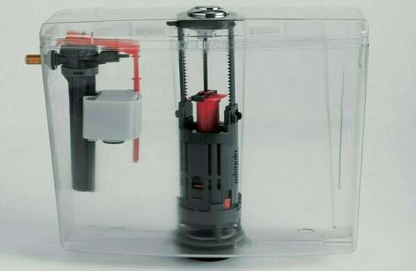 Réservoir de wc avec robinet flotteur et mécanisme de d'eau