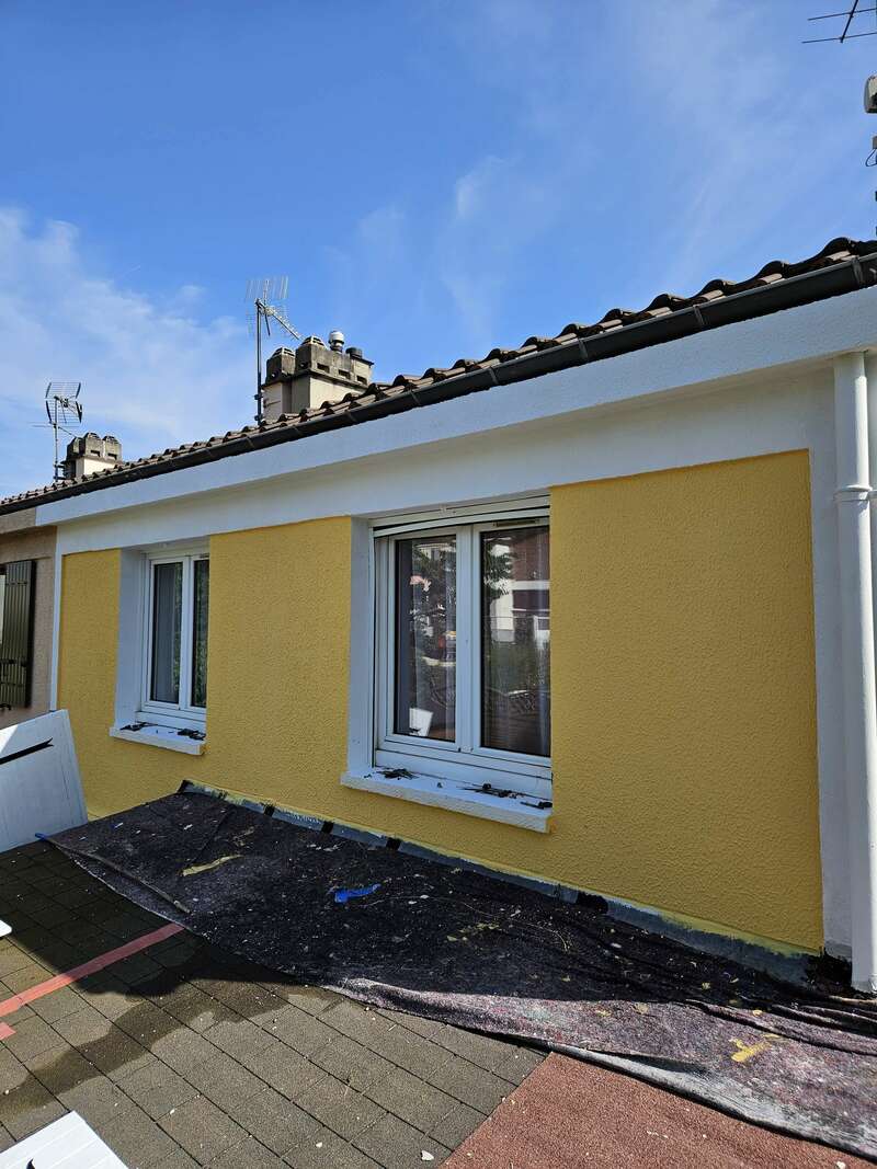 façade de travaux après travaux 