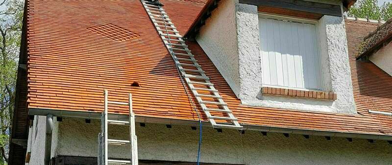 fin des travaux d'entretien de toiture, résultat premium