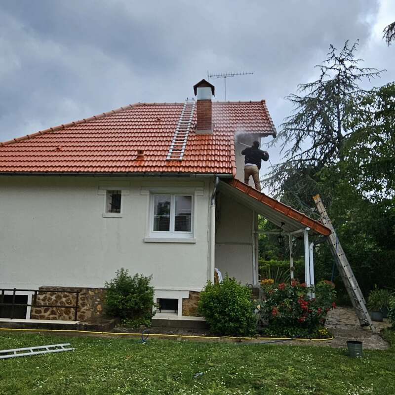 Toiture nettoyé, plus de trace de mousse ou de champignon
