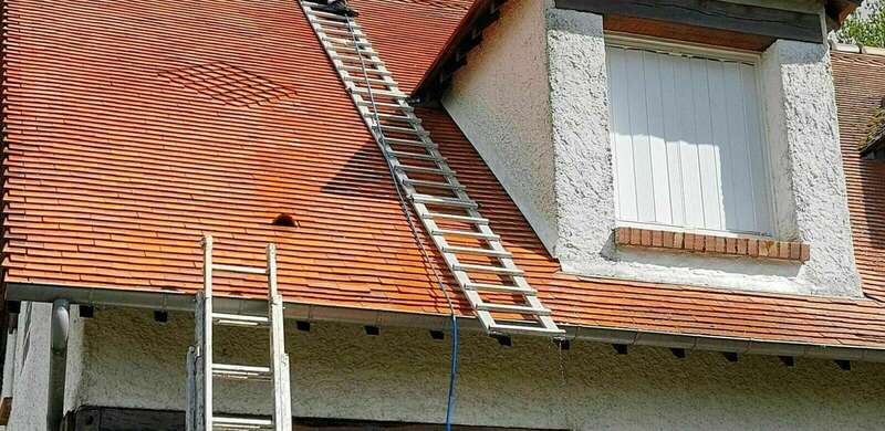 fin des travaux d'entretien de toiture, résultat premium